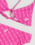 GUESS KIDS Бански от две части с лого Фуксия