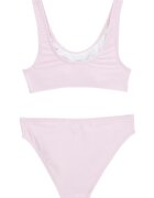 GUESS KIDS Бански от две части с лого от декоративни камъни Бледо розово