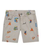 GUESS KIDS Бермуди с графика Сиво-кафяв