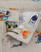 GUESS KIDS Бермуди с графика Сиво-кафяв