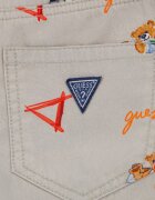 GUESS KIDS Бермуди с графика Сиво-кафяв
