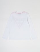 GUESS KIDS Блуза от органичен памук с лого Бял
