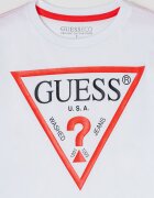 GUESS KIDS Блуза от органичен памук с лого Бял