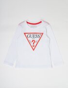 GUESS KIDS Блуза от органичен памук с лого Бял