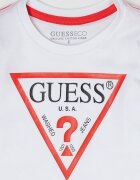 GUESS KIDS Блуза от органичен памук с лого Бял