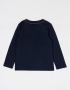 GUESS KIDS Блуза от органичен памук с лого Тъмносин