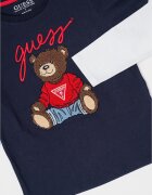 GUESS KIDS Блуза с дизайн 2в1 Бял/Тъмносин