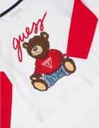 GUESS KIDS Блуза с дизайн 2в1 Червен/Бял