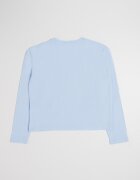 GUESS KIDS Блуза с лого и флорална шарка Светлосин