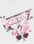GUESS KIDS Блуза с лого Светлорозов/Бял