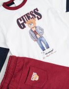 GUESS KIDS Блуза с принт и панталон - 2 части Бял/Бордо/Тъмносин