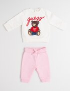GUESS KIDS Блуза с принт и панталон - 2 части Червен/Кафяв/Светло бежово