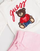 GUESS KIDS Блуза с принт и панталон - 2 части Червен/Кафяв/Светло бежово