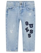 GUESS KIDS Дънки с лого Бледо синьо