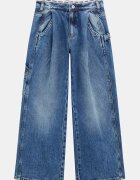 GUESS KIDS Дънки с широк крачол Син