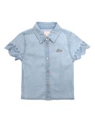 GUESS KIDS Дънкова риза с бродирани ръкави Пастелносин