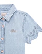 GUESS KIDS Дънкова риза с бродирани ръкави Пастелносин