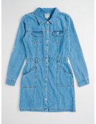 GUESS KIDS Дънкова рокля с дълги ръкави