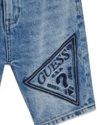 GUESS KIDS Дънкови бермуди с лого Син меланж