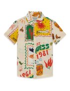 GUESS KIDS Десенирана риза с класическа яка Многоцветен