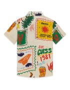 GUESS KIDS Десенирана риза с класическа яка Многоцветен