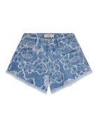 GUESS KIDS Десенирани къси дънки Син меланж