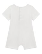 GUESS KIDS Гащеризон с фигурален принт и лого Бял