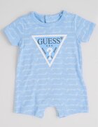 GUESS KIDS Къс гащеризон с лого Пастелносин