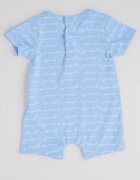 GUESS KIDS Къс гащеризон с лого Пастелносин