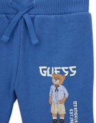 GUESS KIDS Къс спортен панталон с лого Светлосин