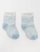 GUESS KIDS Къси чорапи - 3 чифта Слонова кост/Светлосин