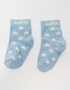 GUESS KIDS Къси чорапи - 3 чифта Слонова кост/Светлосин