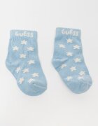 GUESS KIDS Къси чорапи - 3 чифта Слонова кост/Светлосин
