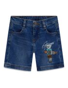 GUESS KIDS Къси дънки с лого Тъмносин