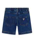 GUESS KIDS Къси дънки с лого Тъмносин