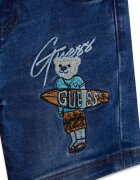 GUESS KIDS Къси дънки с лого Тъмносин