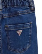 GUESS KIDS Къси дънки с лого Тъмносин