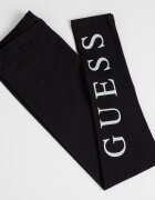 GUESS KIDS Клин с памук с лого Черен/Сребрист