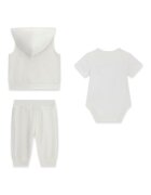 GUESS KIDS Комплект с памук - 3 части Слонова кост