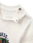 GUESS KIDS Памучна тениска и къс панталон 2 части Крем/Тъмносин