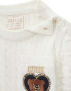 GUESS KIDS Плетени тениска и пола - 2 части Бял