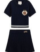 GUESS KIDS Плетени тениска и пола - 2 части Ултрамарин синьо