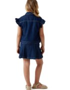 GUESS KIDS Плисирана пола от деним Тъмносин
