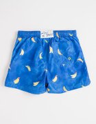 GUESS KIDS Плувни шорти с връзка и десен Шафраново жълто/Кралско Синьо