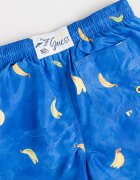 GUESS KIDS Плувни шорти с връзка и десен Шафраново жълто/Кралско Синьо