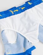 GUESS KIDS Плувни шорти с връзка и десен Шафраново жълто/Кралско Синьо