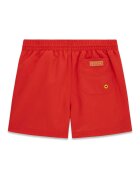GUESS KIDS Плувни шорти с връзка и лого Аленочервен