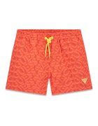 GUESS KIDS Плувни шорти с връзка и лого Корал