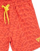 GUESS KIDS Плувни шорти с връзка и лого Корал