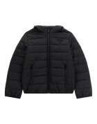 GUESS KIDS Подплатено зимно яке с качулка Черен